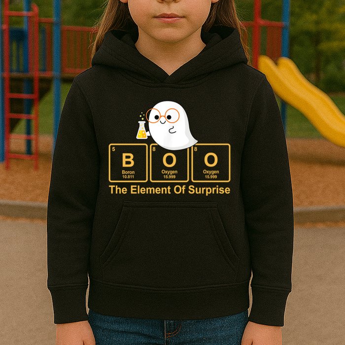Boo The Element Of Surprise Ghost Chemist Halloween Kids Hoodie