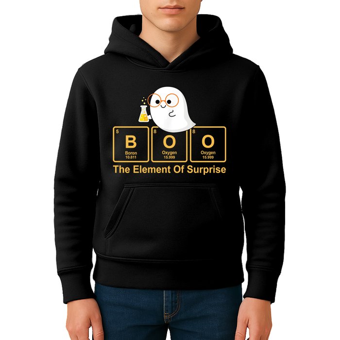 Boo The Element Of Surprise Ghost Chemist Halloween Kids Hoodie