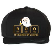 Boo The Element Of Surprise Ghost Chemist Halloween Wool Snapback Cap