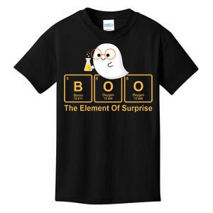 Boo The Element Of Surprise Ghost Chemist Halloween Kids T-Shirt