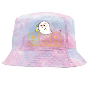 Boo The Element Of Surprise Ghost Chemist Halloween Tie-Dyed Bucket Hat