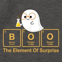 Boo The Element Of Surprise Ghost Chemist Halloween Vector Backpack