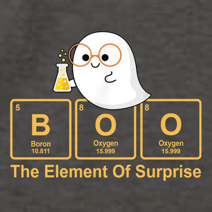 Boo The Element Of Surprise Ghost Chemist Halloween Vector Backpack