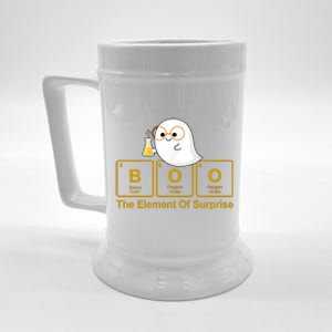 Boo The Element Of Surprise Ghost Chemist Halloween Beer Stein