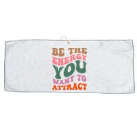Be The Energy You Want To Attract Large Microfiber Waffle Golf Towel