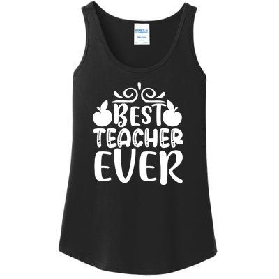 Best Teacher Ever Ladies Essential Tank