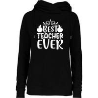 Best Teacher Ever Womens Funnel Neck Pullover Hood