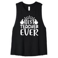 Best Teacher Ever Women's Racerback Cropped Tank