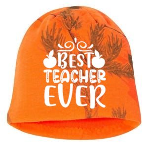 Best Teacher Ever Kati - Camo Knit Beanie