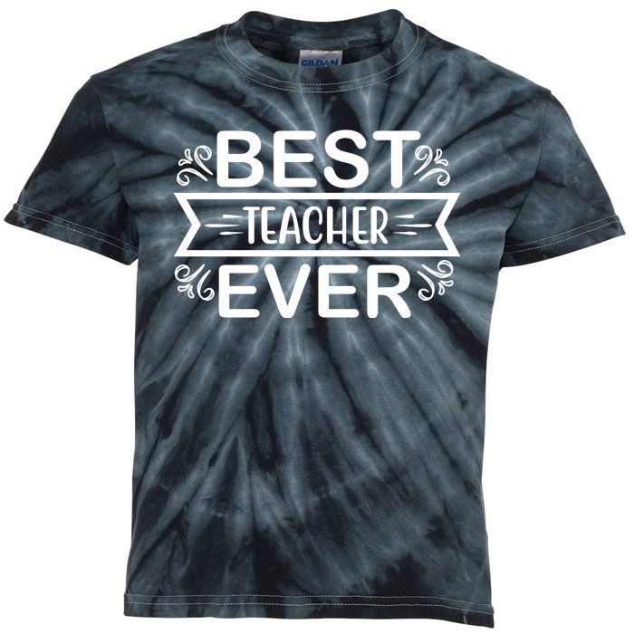 Best Teacher Ever Kids Tie-Dye T-Shirt