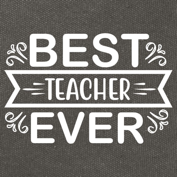 Best Teacher Ever Cotton Canvas Backpack