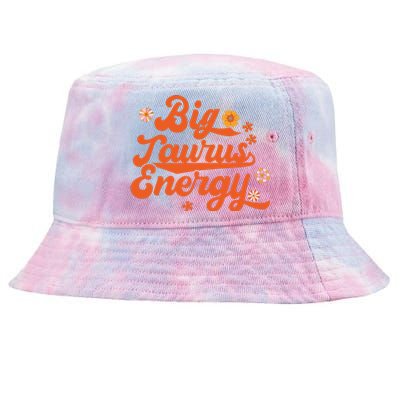 Big Taurus Energy Groovy Zodiac Sign Astrology Horoscope Tie-Dyed Bucket Hat