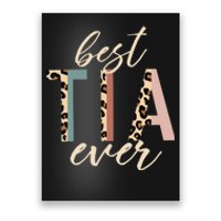 Best Tia Ever Gifts Aunt Leopard Print Mothers Day Poster