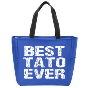 Best Tato Ever Dad Ukraine Distressed Gift Zip Tote Bag