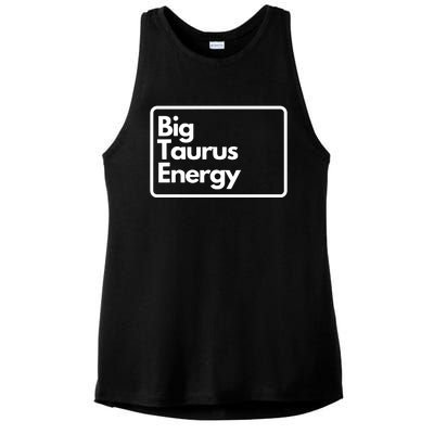 Big Taurus Energy Ladies PosiCharge Tri-Blend Wicking Tank