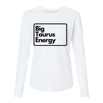 Big Taurus Energy Womens Cotton Relaxed Long Sleeve T-Shirt