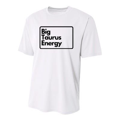 Big Taurus Energy Youth Performance Sprint T-Shirt