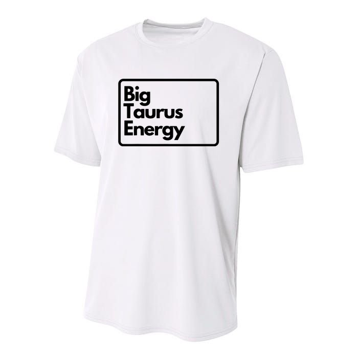 Big Taurus Energy Youth Performance Sprint T-Shirt