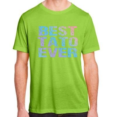 Best Tato Ever Dad Ukraine Distressed Gift Adult ChromaSoft Performance T-Shirt