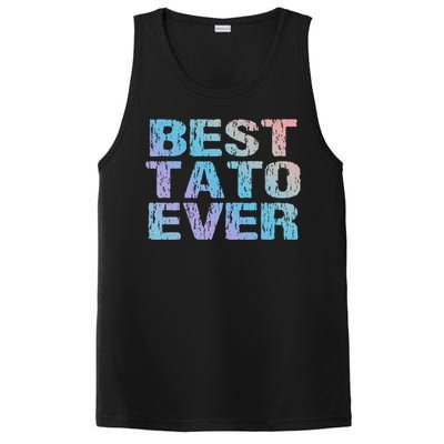 Best Tato Ever Dad Ukraine Distressed Gift PosiCharge Competitor Tank