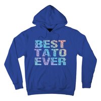 Best Tato Ever Dad Ukraine Distressed Gift Hoodie