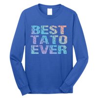 Best Tato Ever Dad Ukraine Distressed Gift Long Sleeve Shirt