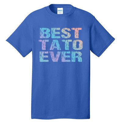 Best Tato Ever Dad Ukraine Distressed Gift Tall T-Shirt