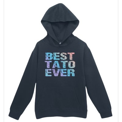 Best Tato Ever Dad Ukraine Distressed Gift Urban Pullover Hoodie