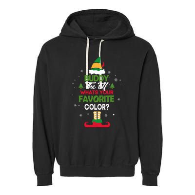 Buddy The Elf, What's Your Favorite Color? Garment-Dyed Fleece Hoodie