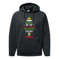 Buddy The Elf, What's Your Favorite Color? Performance Fleece Hoodie