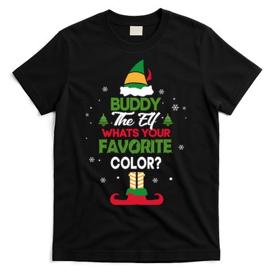 Buddy The Elf, What's Your Favorite Color? T-Shirt