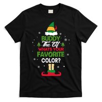 Buddy The Elf, What's Your Favorite Color? T-Shirt
