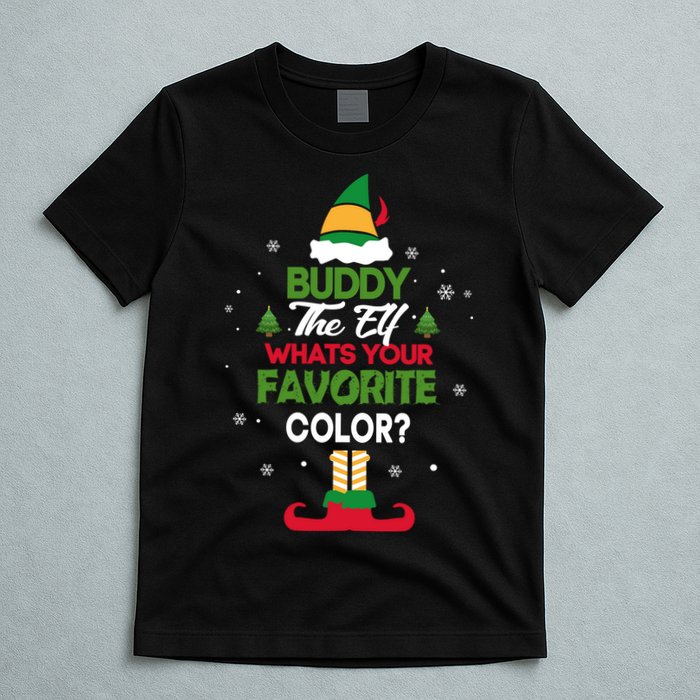 Buddy The Elf, What's Your Favorite Color? T-Shirt