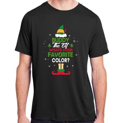 Buddy The Elf, What's Your Favorite Color? Adult ChromaSoft Performance T-Shirt