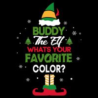 Buddy The Elf, What's Your Favorite Color? Flat Bill Trucker Hat