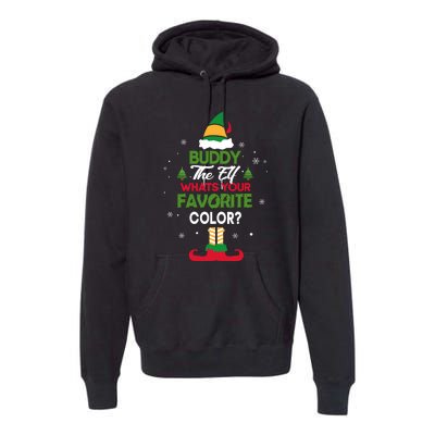 Buddy The Elf, What's Your Favorite Color? Premium Hoodie