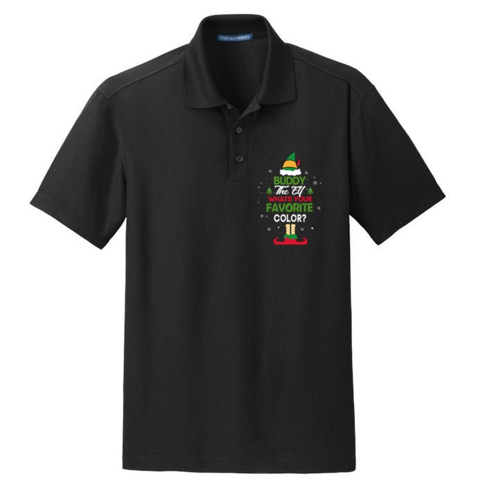 Buddy The Elf, What's Your Favorite Color? Dry Zone Grid Polo