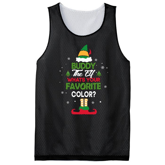 Buddy The Elf, What's Your Favorite Color? Mesh Reversible Basketball Jersey Tank