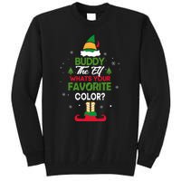 Buddy The Elf, What's Your Favorite Color? Tall Sweatshirt