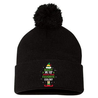 Buddy The Elf, What's Your Favorite Color? Pom Pom 12in Knit Beanie