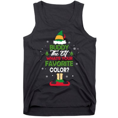 Buddy The Elf, What's Your Favorite Color? Tank Top
