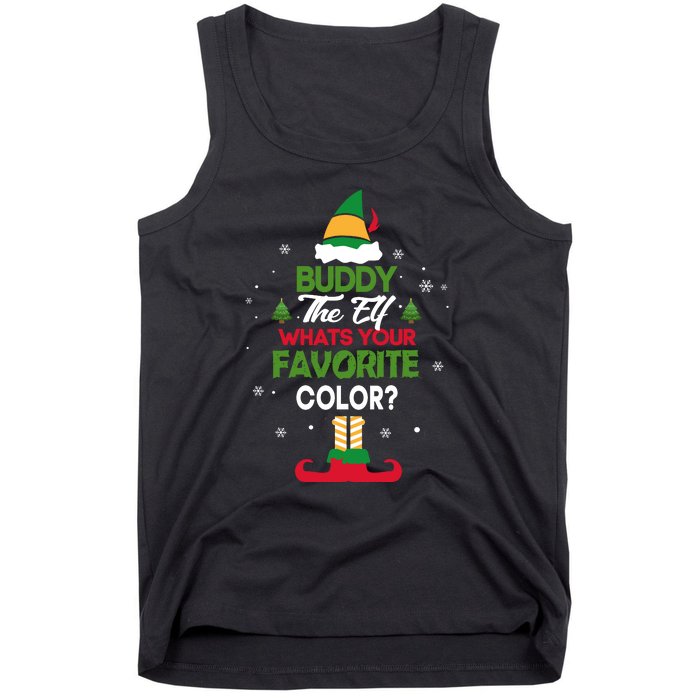 Buddy The Elf, What's Your Favorite Color? Tank Top