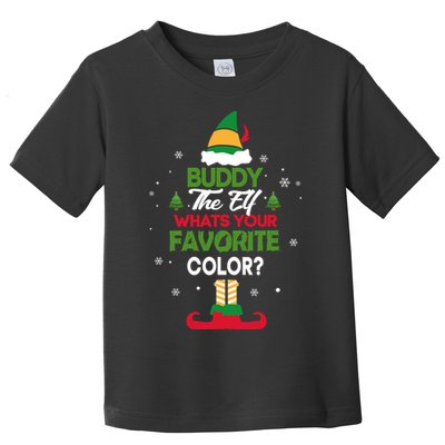 Buddy The Elf, What's Your Favorite Color? Toddler T-Shirt