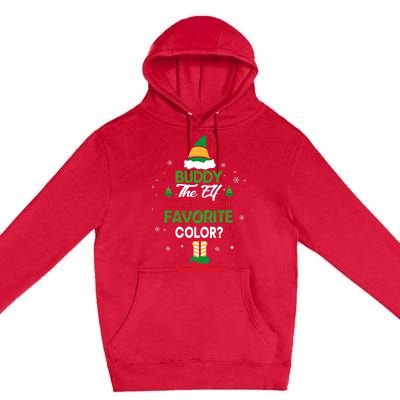 Buddy The Elf, What's Your Favorite Color? Premium Pullover Hoodie