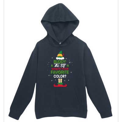 Buddy The Elf, What's Your Favorite Color? Urban Pullover Hoodie