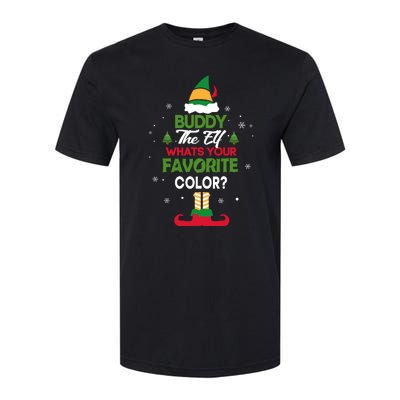 Buddy The Elf, What's Your Favorite Color? Softstyle CVC T-Shirt