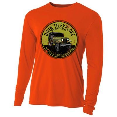 Born To Explore Off Roading Offroad 4x4 Suv Cooling Performance Long Sleeve Crew