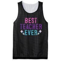 Best Teacher Ever Teacher Gift End of the year graduation Mesh Reversible Basketball Jersey Tank