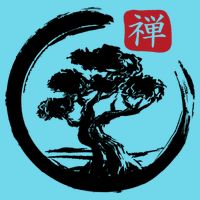 Bonsai Tree Enso Circle Japanese Zen Yoga Buddhism Aesthetic Meaningful Gift Kids T-Shirt