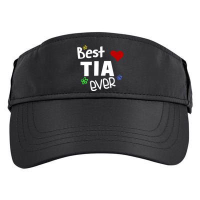 Best Tia Ever Gift Auntie Gift Adult Drive Performance Visor